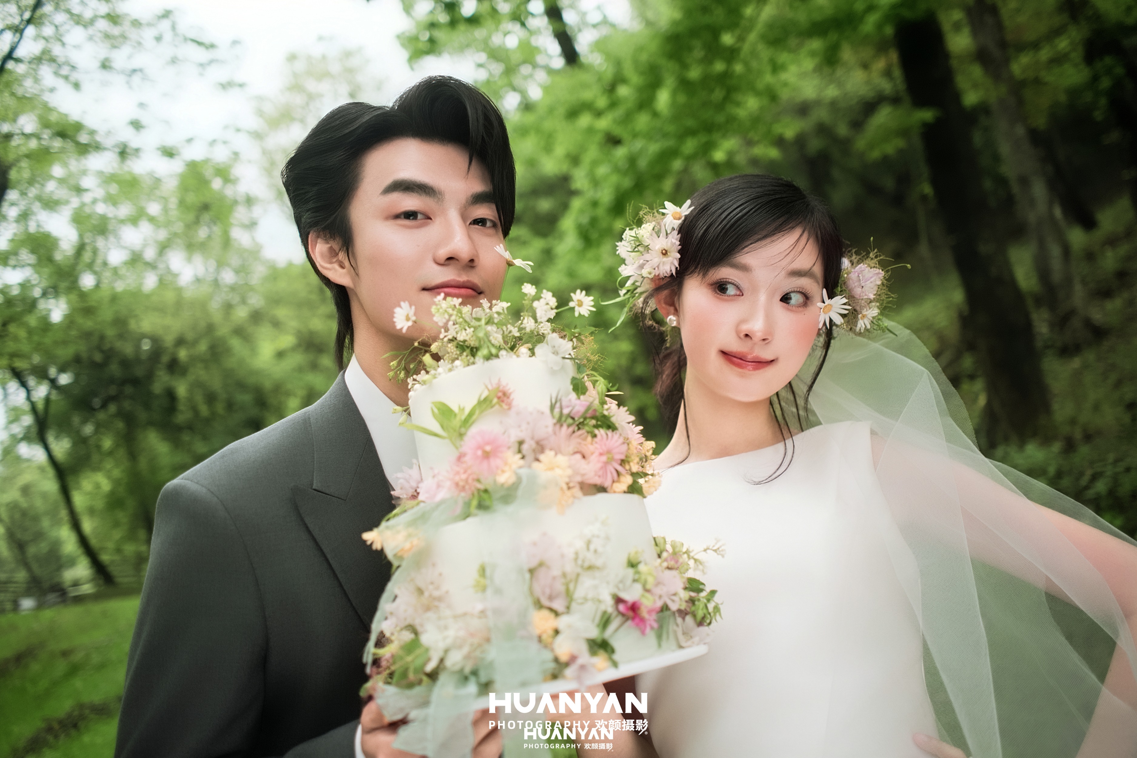 森屿漫光客片第3张｜清新自然婚纱照，摄于户外自然