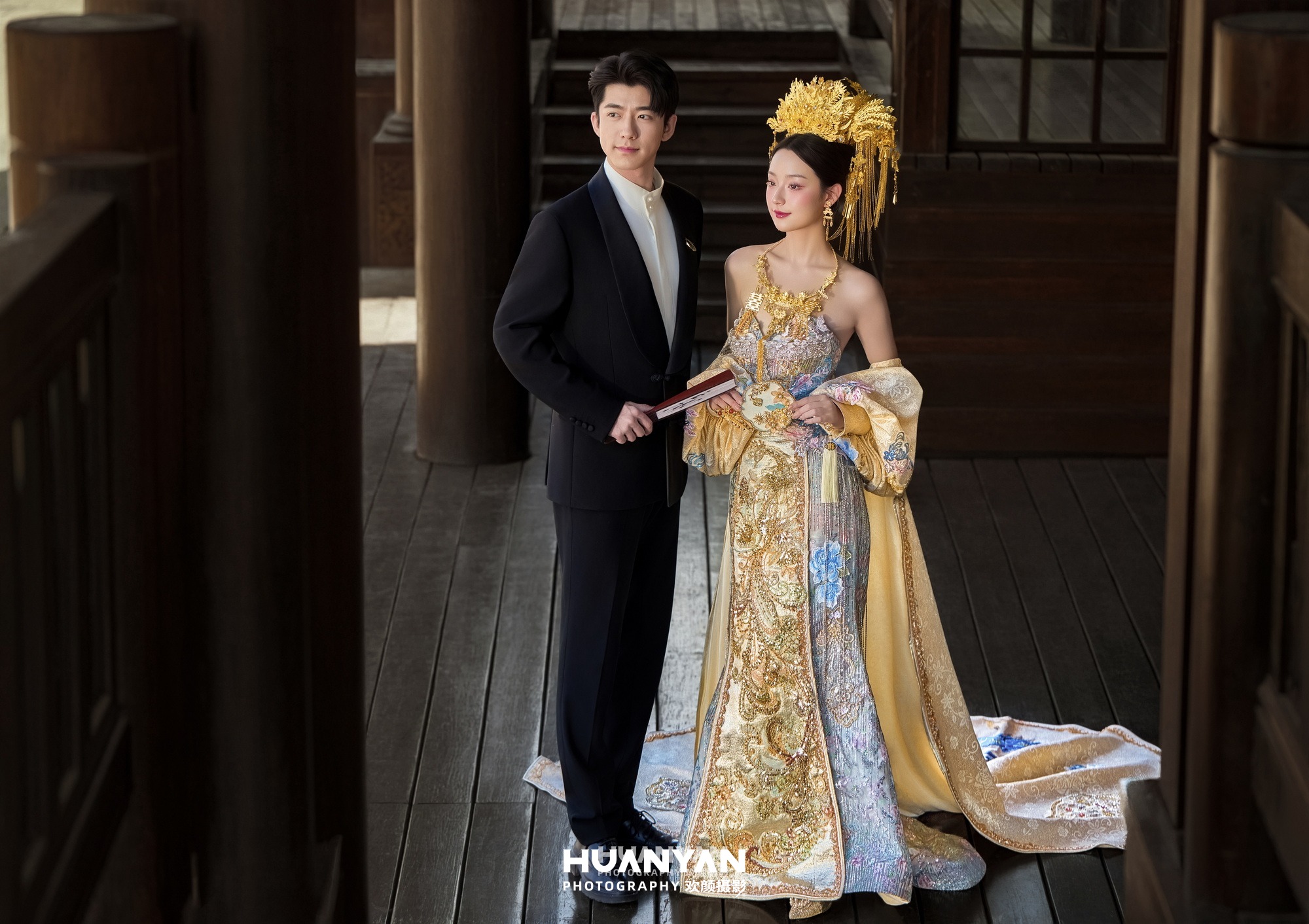 留白之诗客片第7张｜韩式温柔婚纱照，摄于户外自然