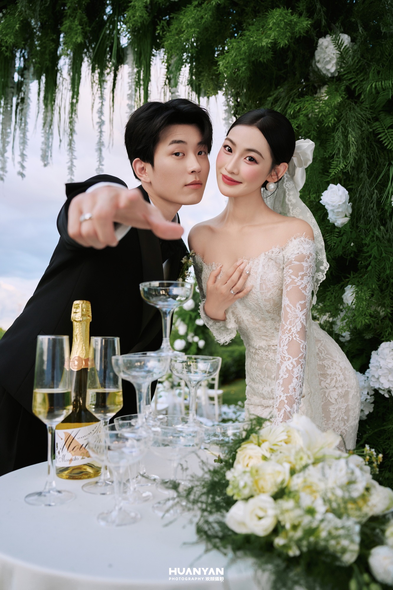 绿野誓约：清新自然婚纱照户外自然实拍